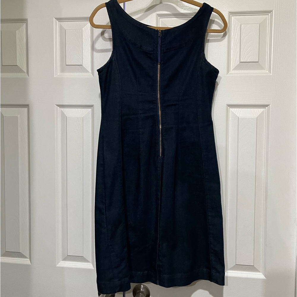 ANTHROPOLOGIE HOLDING HORSES CLARA TIE KNOT DENIM DRESS - Picture 7 of 12